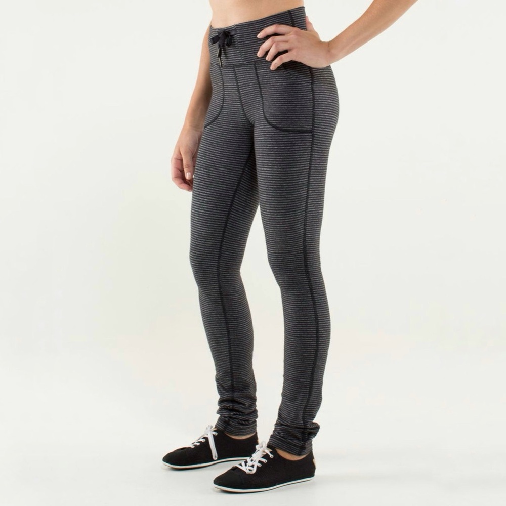 Lululemon Skinny Will Pant *Pique Black / Deep Coal Size 6 - Picture 3 of 12